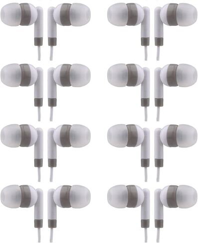CN-Outlet Wholesale Earbuds Bulk Headphones Individually Bagged 50 Pack for iPhone, Android, MP3 Player for Schools, Libraries, Hospitals (Blue) in Saudi Arabia
