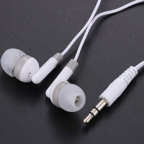CN-Outlet Wholesale Earbuds Bulk Headphones Individually Bagged 50 Pack for iPhone, Android, MP3 Player for Schools, Libraries, Hospitals (Blue) in Saudi Arabia