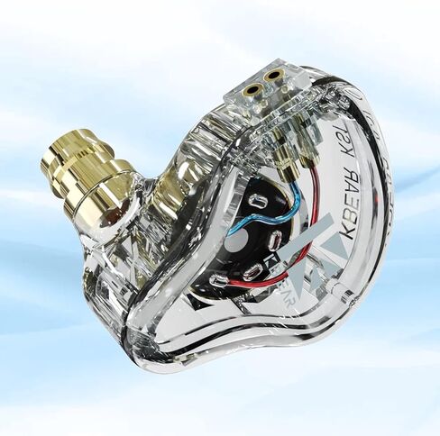 سماعة أذن KBEAR KS1، سماعات رأس سلكية ستيريو داخل الأذن، سماعة رأس ديناميكية داخل الأذن بدائرة مغناطيسية مزدوجة، كابل قابل للفصل لإلغاء الضوضاء عالي الدقة in Kuwait