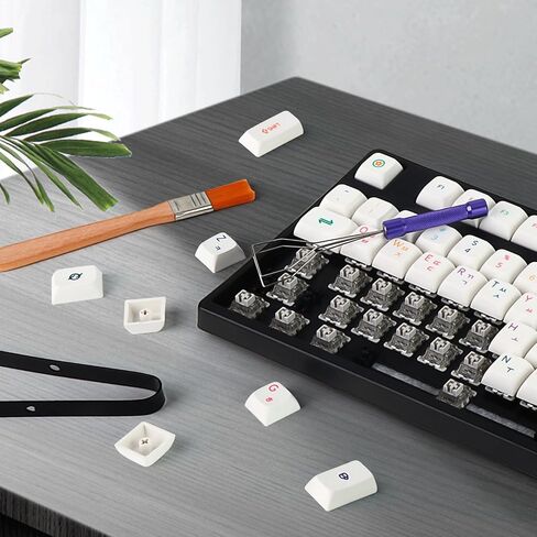 YIMAGUJRX Keycap Puller، أداة إزالة لوحة المفاتيح، أداة سحب المفاتيح لأغطية مفاتيح لوحة المفاتيح الميكانيكية، مصنوعة من سبائك الألومنيوم (JR-KP-V3، بنفسجي) in Kuwait