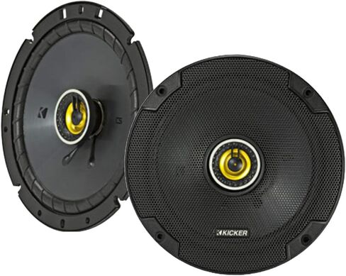 For 98-13 Harley Speaker Bundle: 2 x Kicker 6-3/4" Inch 600 Watt CS-Series Black Car Audio Coaxial Speakers, Speaker Mounting Rings For Motorcycles, Enrock 50 Ft 16G Speaker Wire in Saudi Arabia
