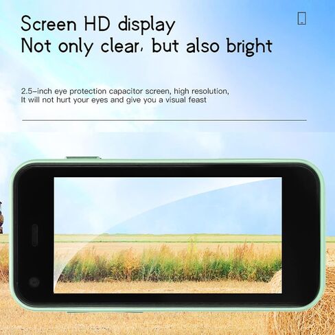 XS13 Unlocked Smartphone, 2.5inch 3G Mini Mobile Phone for Android 6, Dual Sim, 1GB/8GB, Dual Camera Business Backup Phone, Lightweight and Easy to Carry, 1580mAh Battery(Green) in Saudi Arabia