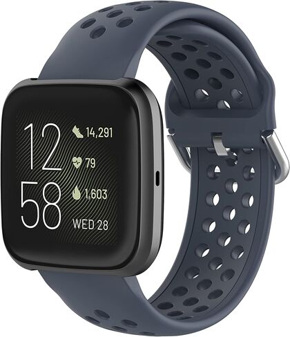 حزام متوافق مع سوار ساعة Fitbit Versa/Versa 2/Versa Lite/Versa Blaze، سوار معصم بديل من السيليكون الناعم المقاوم للماء وجيد التهوية in Kuwait