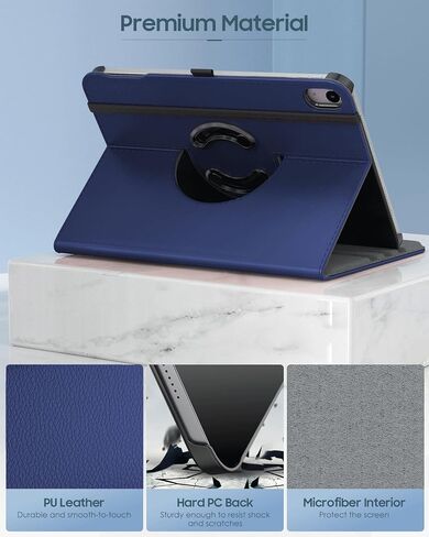 TiMOVO Rotating Case for iPad Air 6th Generation 11 inch M2 2024/iPad Air 5th Generation 2022/iPad Air 4th Gen 2020 10.9 Inch, 90 Degree Rotating Protective Stand Cover for iPad Air Case, Black in Saudi Arabia