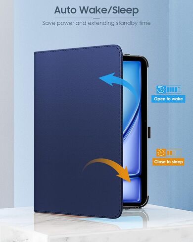 TiMOVO Rotating Case for iPad Air 6th Generation 11 inch M2 2024/iPad Air 5th Generation 2022/iPad Air 4th Gen 2020 10.9 Inch, 90 Degree Rotating Protective Stand Cover for iPad Air Case, Black in Saudi Arabia