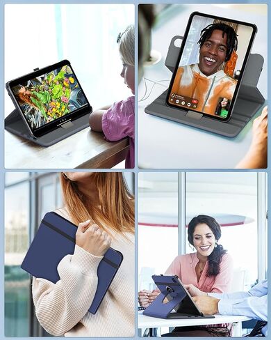 TiMOVO Rotating Case for iPad Air 6th Generation 11 inch M2 2024/iPad Air 5th Generation 2022/iPad Air 4th Gen 2020 10.9 Inch, 90 Degree Rotating Protective Stand Cover for iPad Air Case, Black in Saudi Arabia