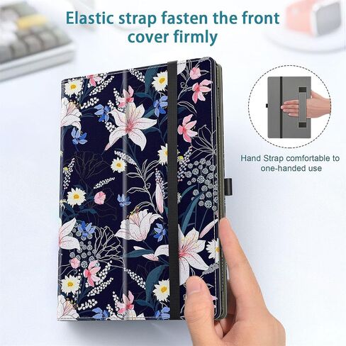 COOWPS Case for Amazon Kindle Fire HD 8 Tablet 8"(12th/10th Generation, 2022/2020 Release) & HD 8 Plus Tablet - Slim Folding Stand Cover with Auto Wake/Sleep and Hand Strap, Black Cat in Saudi Arabia