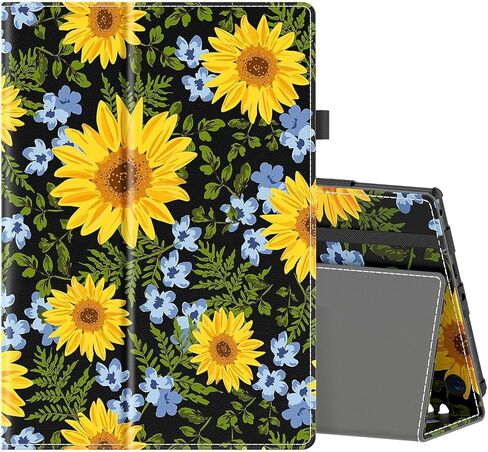 COOWPS Case for Amazon Kindle Fire HD 8 Tablet 8"(12th/10th Generation, 2022/2020 Release) & HD 8 Plus Tablet - Slim Folding Stand Cover with Auto Wake/Sleep and Hand Strap, Black Cat in Saudi Arabia