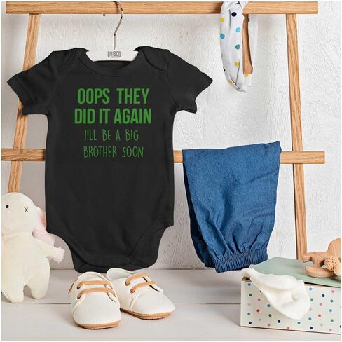 Brisco Brands Funny Big Brother Baby Announcement Baby Bodysuit Jumper Boys in Kuwait