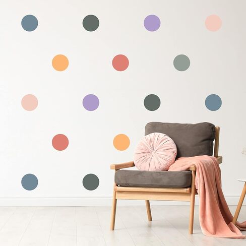 Decalcomania Irregular Black Dots Wall Decals - Set of 216 Small Dalmation Dot Wall Stickers for Classroom Bedroom Living Room Nursery Bathroom Decor Removable Peel and Stick Indoor Wall Decor in Saudi Arabia