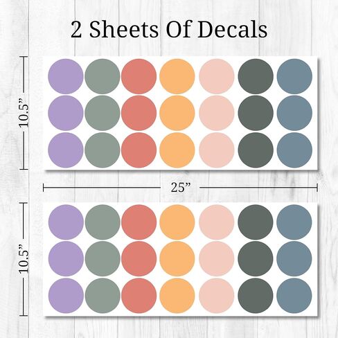 Decalcomania Irregular Black Dots Wall Decals - Set of 216 Small Dalmation Dot Wall Stickers for Classroom Bedroom Living Room Nursery Bathroom Decor Removable Peel and Stick Indoor Wall Decor in Saudi Arabia