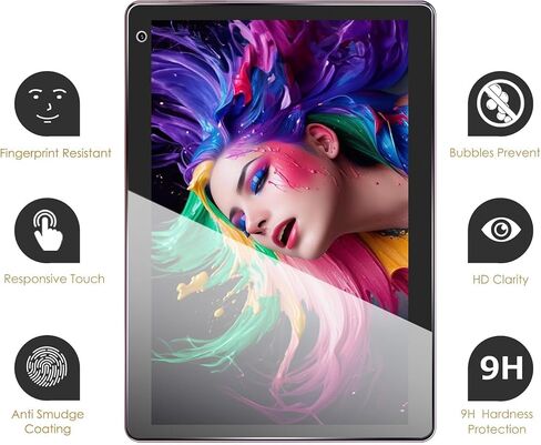 for YQSAVIOR Tab CP10 / Coopers Tab CP10 10.1 inch tablet Tempered Glass Film Screen Protector High Definition Anti-scratch 9H HD Clear Bubble Free (1 PC) in Saudi Arabia
