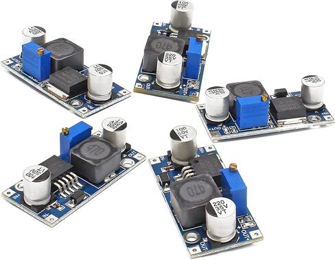 5 قطع LM2576 DC-DC محول فرق الجهد 3A وحدة تنحى قابلة للتعديل مع مؤشر LED للإخراج in Kuwait