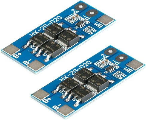 2 قطعة 2S 13A لوح حماية 2S 7.4V 8.4V 13A بطارية ليثيوم لوح حماية PCB BMS لوح حماية لخلية بطارية ليثيوم أيون in Saudi Arabia