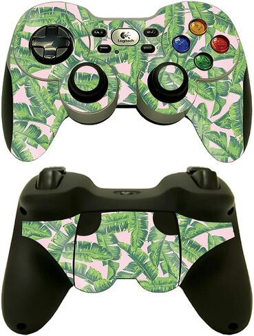 MightySkins Glossy Glitter Skin Compatible with Logitech Wireless Gamepad F710 - Jungle Glam | Protective, Durable High-Gloss Glitter Finish | Easy to Apply and Change Styles | Made in The USA in Saudi Arabia