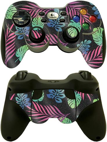 MightySkins Glossy Glitter Skin Compatible with Logitech Wireless Gamepad F710 - Jungle Glam | Protective, Durable High-Gloss Glitter Finish | Easy to Apply and Change Styles | Made in The USA in Saudi Arabia