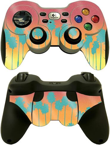 MightySkins Glossy Glitter Skin Compatible with Logitech Wireless Gamepad F710 - Jungle Glam | Protective, Durable High-Gloss Glitter Finish | Easy to Apply and Change Styles | Made in The USA in Saudi Arabia