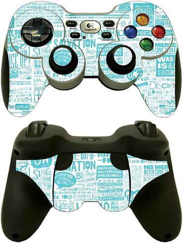 MightySkins Skin Compatible with Logitech Wireless Gamepad F710 - Faith | Protective, Durable, and Unique Vinyl Decal wrap Cover | Easy to Apply, Remove, and Change Styles | Made in The USA in Saudi Arabia