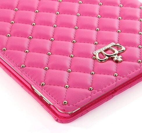 Topwin iPad Mini 6 Case (8.3-Inch,2021 Model), Crown Bling Diamond Cute PU Leather Smart Auto Sleep/Wake with Kickstand Shockproof for Apple iPad Mini 6th Gen 8.3 Inch (Pink) in Saudi Arabia