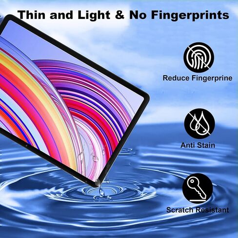 واقي شاشة Redmi Pad Pro/Xiaomi Poco Pad مقاس 12.1 بوصة مع واقي عدسة الكاميرا، صلابة 9H، مضاد للخدش، إطار زجاجي مقسى، صديق للحافظة، مضاد للخدش، (2 + 2 عبوة) in Saudi Arabia