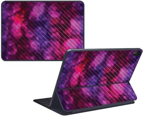 غلاف MightySkins من ألياف الكربون للوحة المفاتيح الذكية Apple iPad Pro مقاس 12.9 بوصة (2018) - ابتسامة السلام - لمسة نهائية واقية ومتينة من ألياف الكربون - سهلة التطبيق وتغيير الأنماط - صنع في الولايات المتحدة الأمريكية in Saudi Arabia