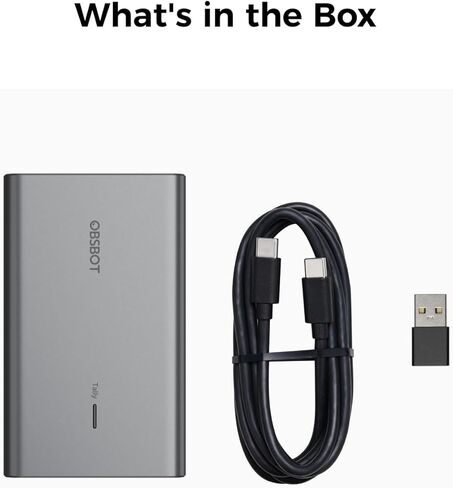 محول OBSBOT UVC إلى NDI لكاميرات الويب Tiny 2/Tiny 4K/Tiny Meet/Meet 4K وUVC، ودعم PoE وإضاءة تالي، وتحويل إشارات UVC على الفور إلى ND، وتسجيل بطاقة Micro SD المتزامنة in Kuwait