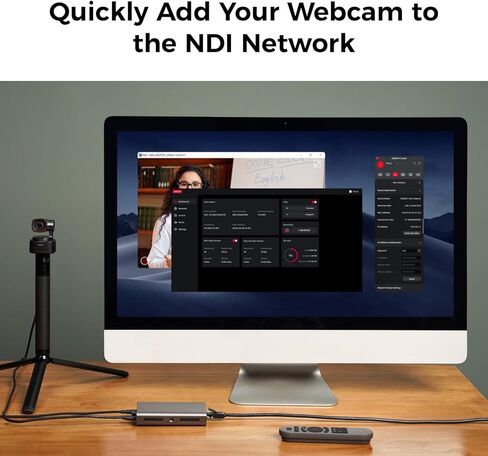محول OBSBOT UVC إلى NDI لكاميرات الويب Tiny 2/Tiny 4K/Tiny Meet/Meet 4K وUVC، ودعم PoE وإضاءة تالي، وتحويل إشارات UVC على الفور إلى ND، وتسجيل بطاقة Micro SD المتزامنة in Kuwait
