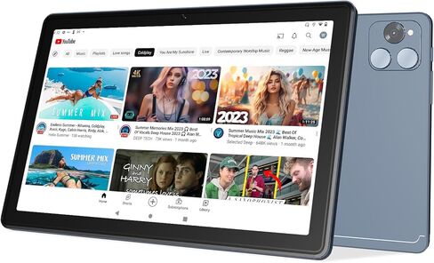 تابلت أندرويد 10 بوصة، شاشة 10.1 بوصة عالية الدقة 1080 بكسل، كاميرا 5 ميجابكسل / 13 ميجابكسل، ذاكرة وصول عشوائي 128 جيجابايت/ذاكرة وصول عشوائي 8 جيجابايت/وحدة معالجة مركزية 8 النواة، 8000 مللي أمبير، تابلت ألعاب أندرويد 12، واي فاي، نظام تحديد المواقع in Kuwait