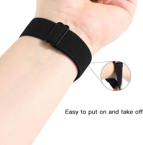حزام ساعة من النايلون المرن قابل للتعديل متوافق مع أحزمة Fitbit Charge 4/Charge 3/SE، حزام معصم رياضي من النايلون قابل للتمدد وقابل للتنفس، سوار معصم بديل ناعم للنساء والرجال in Kuwait