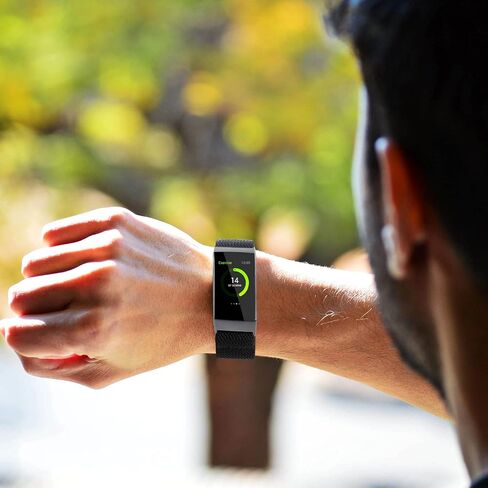 حزام ساعة من النايلون المرن قابل للتعديل متوافق مع أحزمة Fitbit Charge 4/Charge 3/SE، حزام معصم رياضي من النايلون قابل للتمدد وقابل للتنفس، سوار معصم بديل ناعم للنساء والرجال in Kuwait