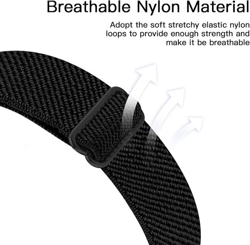 حزام ساعة من النايلون المرن قابل للتعديل متوافق مع أحزمة Fitbit Charge 4/Charge 3/SE، حزام معصم رياضي من النايلون قابل للتمدد وقابل للتنفس، سوار معصم بديل ناعم للنساء والرجال in Kuwait