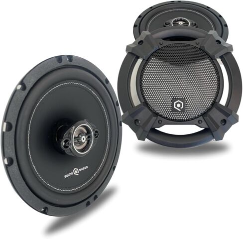 SOUND Q QUBED Soundqubed HDS 6.5 بوصة زوج من مكبرات الصوت المحورية زوج ثنائي الاتجاه (6.5 بوصة) مكبرات صوت للسيارة 300 وات أقصى تصنيف للطاقة زوج مكبرات صوت عالية الإخراج ممتازة مجموعة كاملة in Kuwait