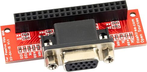 for Passive VGA666 VGA 666 Breakout Board 40 Pins GPIO to VGA Compatible for Raspberry Pi 3B / 2B / B+ / A+ in Saudi Arabia