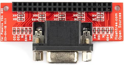 for Passive VGA666 VGA 666 Breakout Board 40 Pins GPIO to VGA Compatible for Raspberry Pi 3B / 2B / B+ / A+ in Saudi Arabia