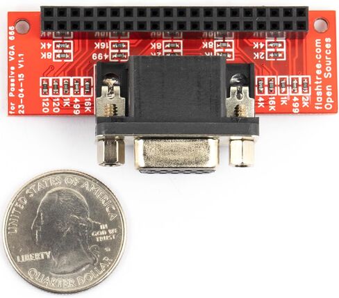 for Passive VGA666 VGA 666 Breakout Board 40 Pins GPIO to VGA Compatible for Raspberry Pi 3B / 2B / B+ / A+ in Saudi Arabia