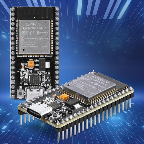 4 Pack ESP32 Board ESP32-32D WROOM Module CP2012 USB C 38 Pin WiFi+Blue tooth Type-C Interface ESP32-DevKitC-32 Development Board STA/AP/STA+AP in Saudi Arabia