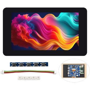 waveshare 7″ Touch Display Kit Compatible with Raspberry Pi Zero, with IPS Display Expansion Board, 1024×600, 5-Point Capacitive Touch