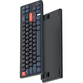 MAGIC-REFINER RKL680 Ultra-Thin Wireless Mechanical Keyboard, 60% Percent Gaming Keyboard, Apex Pro Mini 2.4Ghz/Bluetooth 5.0 Dual Mode, 68 Keys Low-Profile Linear Red Switch for Win/MAC/Tablet