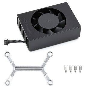 Waveshare Official Cooling Fan Compatible with Jetson Xavier NX Module Speed-Adjustable Fan with Elastic Bracket and Height-Limited Screws Fan Only
