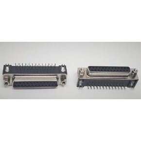 PC Accessories- - Connectors Pro 10-PK DB25 Female Right Angle PCB Mount Connector, 90 Degree D-Sub 10-PACK