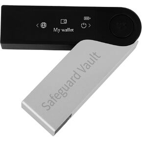 Crypto Hardware Wallet with Bluetooth,Completely Offline Safely Manage Crypto Seed Phrase Storage,Most Secure NFT Support,Supporting Multi-Currency,Black