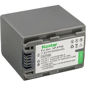 Kastar 1-Pack Battery NP-FP90 / NP-FP91Replacement for Sony DCR-SR50, DCR-SR60, DCR-SR70, DCR-SR80, DCR-SR90, DCR-SR100, HDR-HC3, HDR-HC3E, DCR-DVD103, DCR-DVD105, DCR-DVD202 Camera
