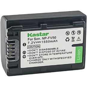 Kastar 1-Pack NP-FV50 Battery Replacement for Sony HDR-PJ510, HDR-PJ540, HDR-PJ580, HDR-PJ650, HDR-PJ670, HDR-PJ710, HDR-PJ740, HDR-PJ760, HDR-PJ780, HDR-PJ790, HDR-PJ810, HDR-PJ820, HDR-PJ820E Camera