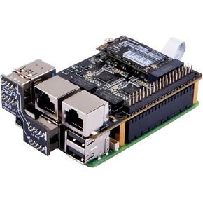 GeeekPi U2500 M.2 NVME Dual USB3.0 to 2.5G Ethernet Adapter for Raspberry pi 5, Support M.2 NVMe M-key 2230/2242 SSD