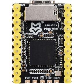 Waveshare Luckfox Pico Mini RV1103 Linux Micro Development Board, Integrates ARM Cortex-A7/RISC-V MCU/NPU/ISP Processors with FLASH, with Pre-soldered Header