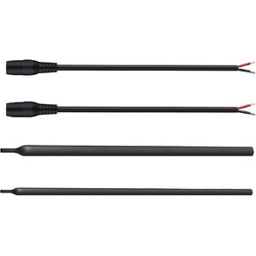 2 PCS DC7909 Power Pigtails Cable, 12V 24V DC 8mm Female Plug to Bare Wire Open End Power Wire Supply Repair Cable, 0.98Ft 16AWG DC 7.9 x 5.5mm Barrel Connector Pigtail for Solar Cell, Laptop Power