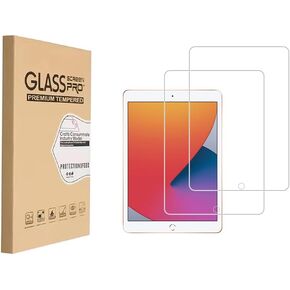 Design for Apple iPad 9th 8th 7th Generation (10.2 Inch, iPad 9/8/7, 2021&2020&2019) Tempered Glass Screen Protector, Anti Scratch, Bubble Free,High Definition（2 Pack）