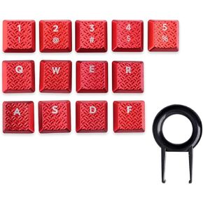 Texture Tactility Backlit 13 keycaps Replacement for GL Tactile Switch Logitech G813/G815/G913/G915 TKL RGB Mechanical Gaming Keyboard (Texture Black 13 Key)