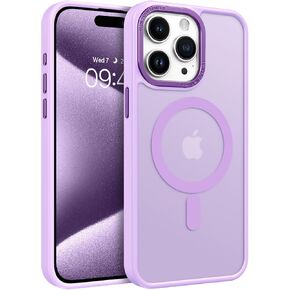 BENTOBEN for iPhone 15 Pro Case Phone Case iPhone 15 Pro Magnetic[Compatible with MagSafe] Translucent Matte Slim Shockproof Anti-Fingerprint Anti-Scratch Protective Case for iPhone 15 Pro 6.1’’Yellow