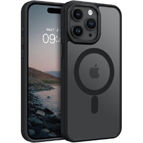 حافظة BENTOBEN لهاتف iPhone 15 Pro، حافظة هاتف iPhone 15 Pro مغناطيسية [متوافقة مع MagSafe] حافظة شفافة غير لامعة مقاومة للصدمات ومضادة لبصمات الأصابع ومضادة للخدش لهاتف iPhone 15 Pro مقاس 6.1 بوصة أصفر